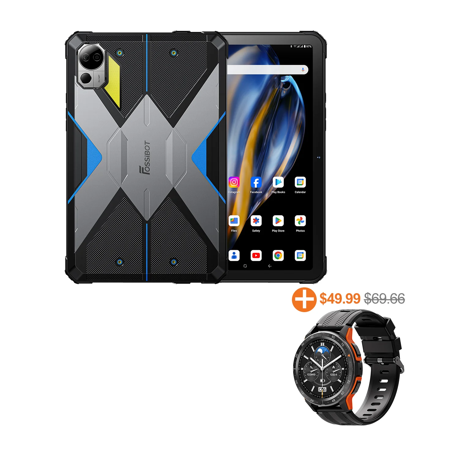 FOSSiBOT DT2 20GB RAM+256GB ROM 10.4'' HD 2K Display 22000mAh 66W Fast Charging Tablet - Image 16