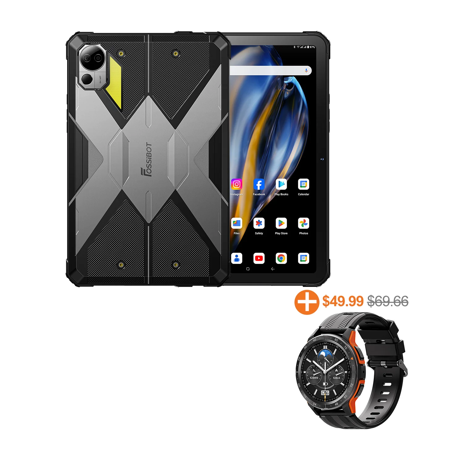 FOSSiBOT DT2 20GB RAM+256GB ROM 10.4'' HD 2K Display 22000mAh 66W Fast Charging Tablet - Image 17