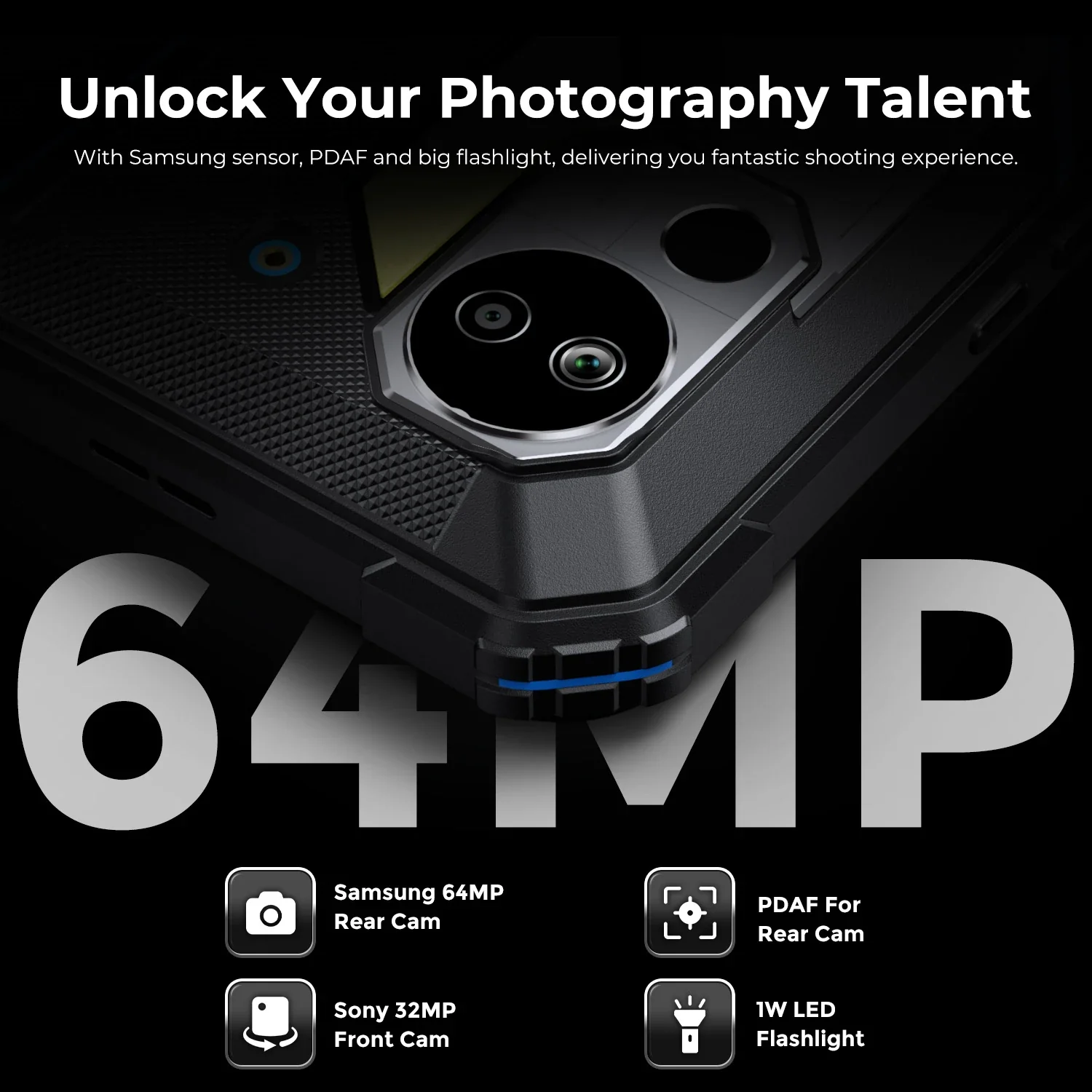 FOSSiBOT DT2 20GB RAM+256GB ROM 10.4'' HD 2K Display 22000mAh 66W Fast Charging Tablet - Image 3