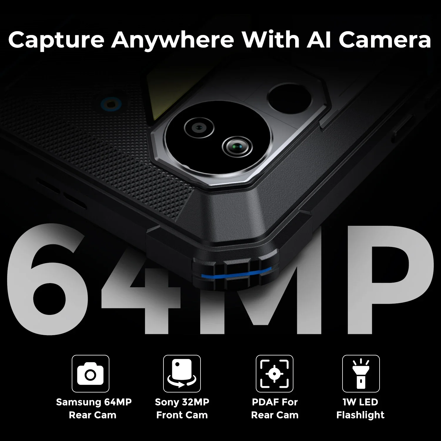 FOSSiBOT DT3 5G 10.4-inch 32+256GB MediaTek Dimensity 7300 4nm Octa-core 21560mAh 64MP Camera 66W Fast Charging Android 15 Rugged Tablet - Image 12