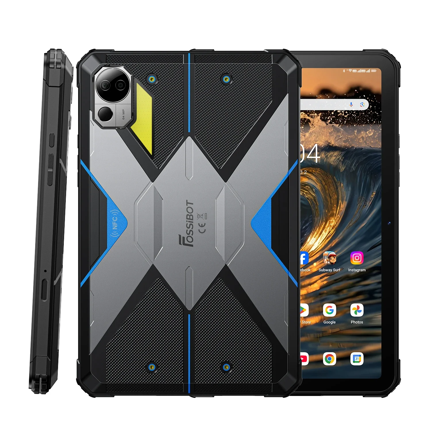 FOSSiBOT DT3 5G 10.4-inch 32+256GB MediaTek Dimensity 7300 4nm Octa-core 21560mAh 64MP Camera 66W Fast Charging Android 15 Rugged Tablet - Image 3