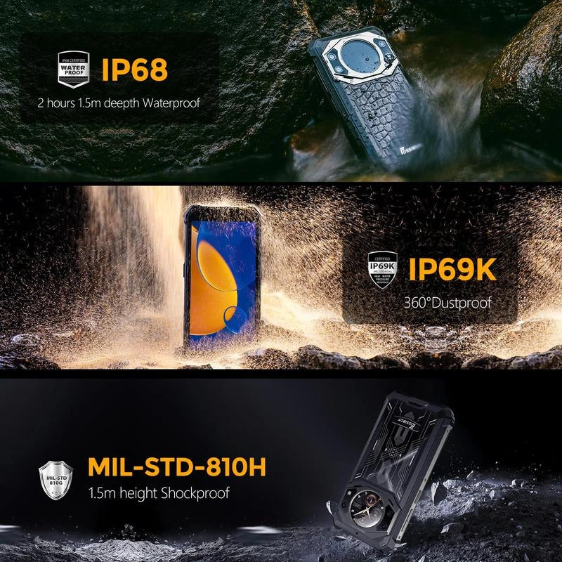 FOSSiBOT F101 PRO  15GB+128GB 5.45-Inch Main & 1.32-inch Innovative & Multifunction Rear Display 10600mAh Hac NFC Rugged Phone - Image 31
