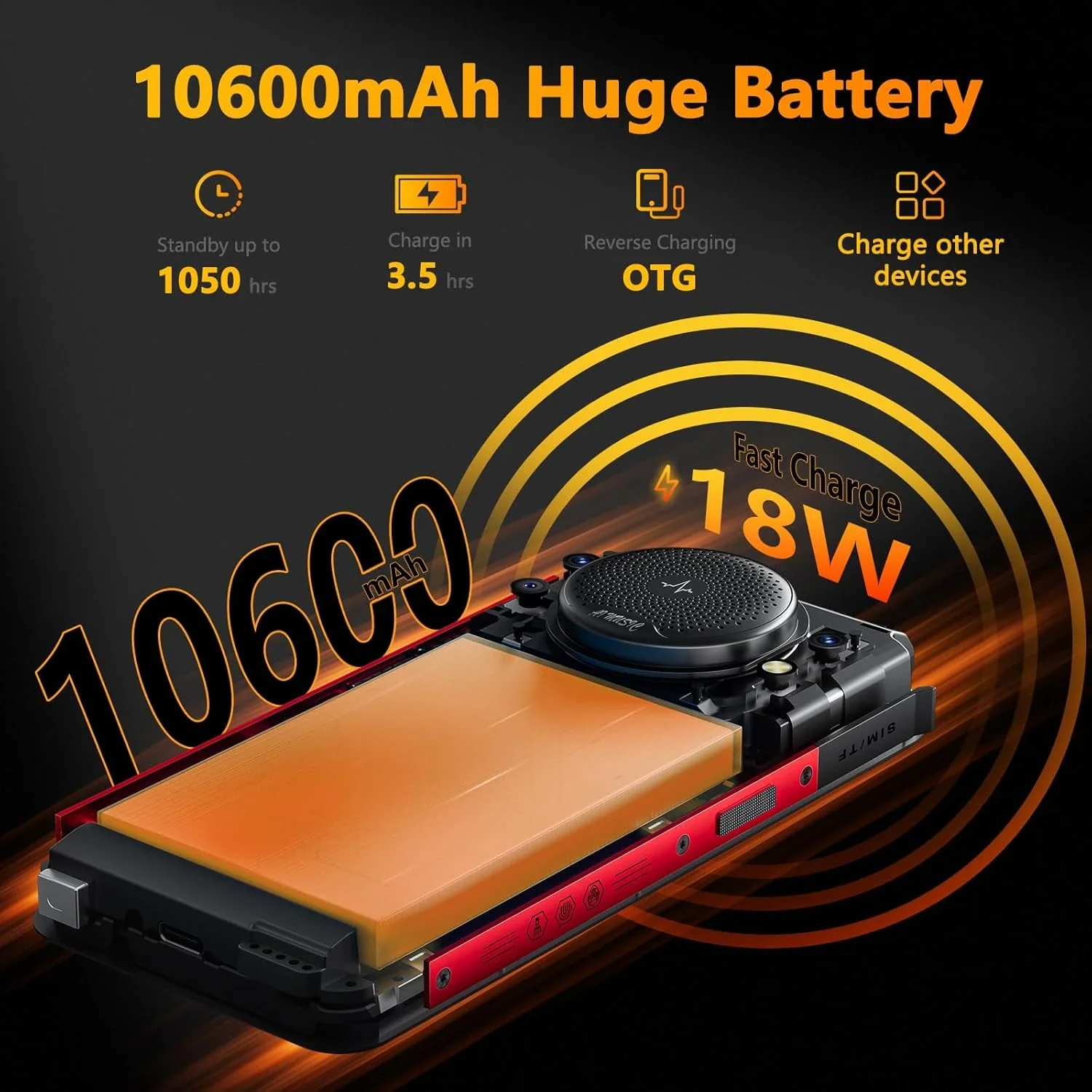 FOSSiBOT F101 P 123dB Speaker 10600mAh Large battery 7GB+64GB Android 13 Rugged Phone - Image 21