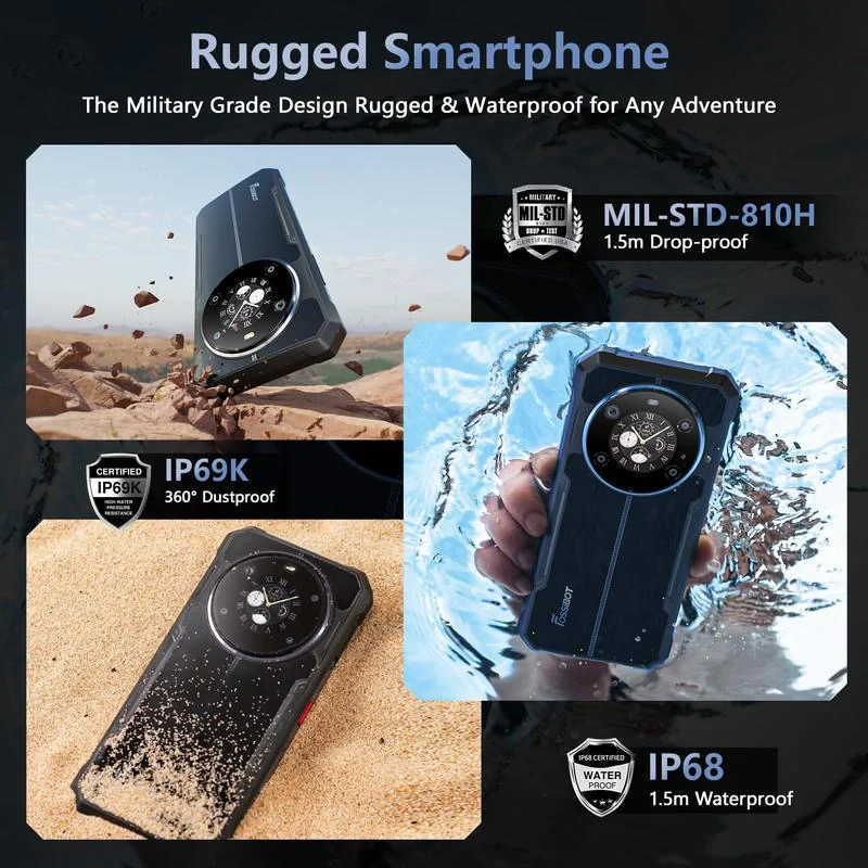 FOSSiBOT F109 5G 24GB+256GB 6.745-Inch Main & 1.32-inch Innovative & Multifunction Rear Display 10600mAh NFC Rugged Phone - Image 14