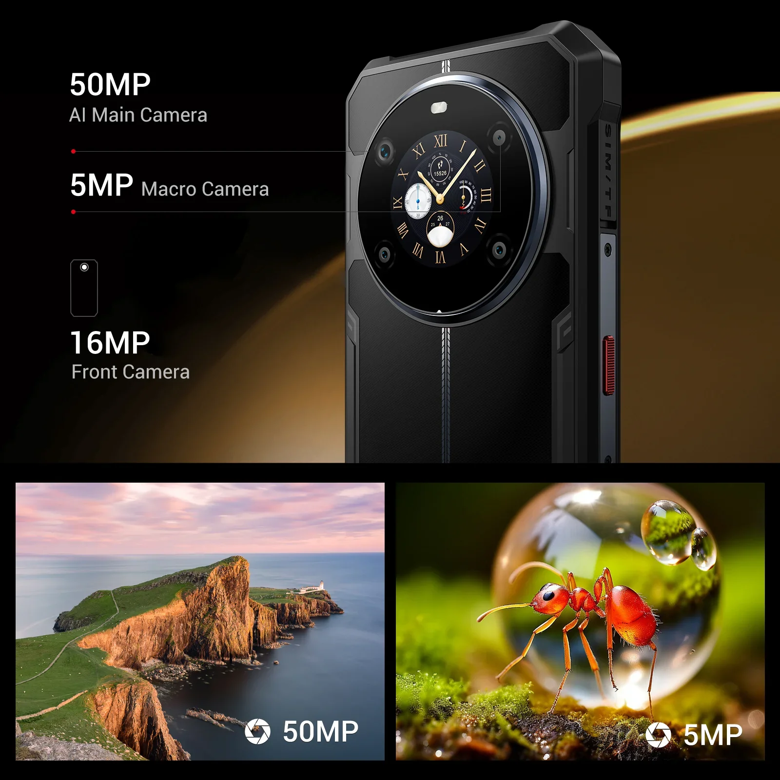 FOSSiBOT F109S 4G 24GB+256GB 6.745-Inch Main & 1.32-inch Innovative & Multifunction Rear Display 10600mAh NFC Rugged Phone - Image 14