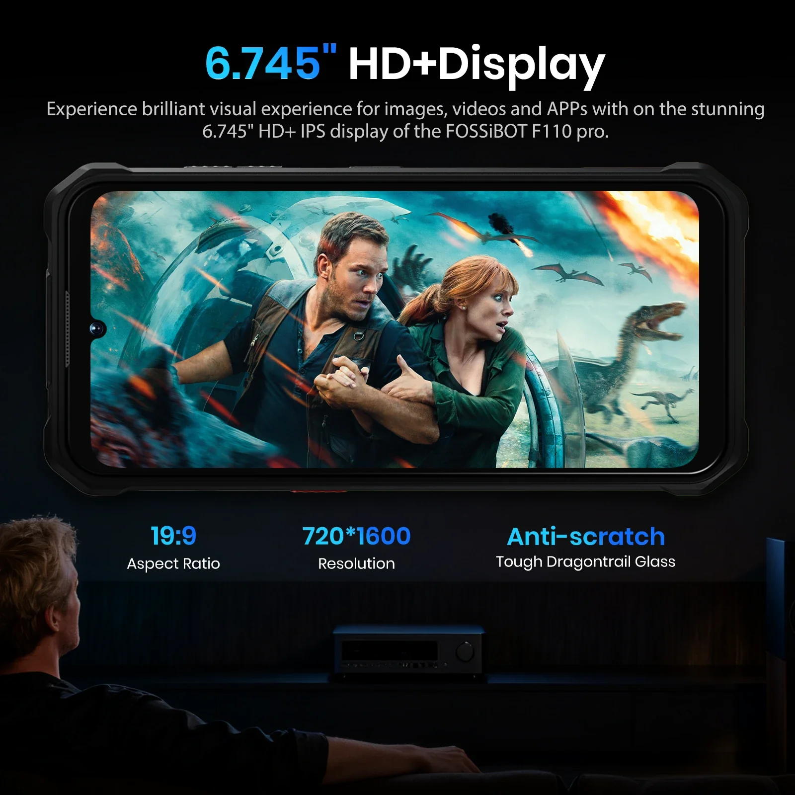 FOSSiBOT F110 Pro 128dB Speaker 6.745-inch 20+128GB MediaTek Dimensity 6300 50MP+8MP 10000mAh Android 15 5G Rugged Phone - Image 22