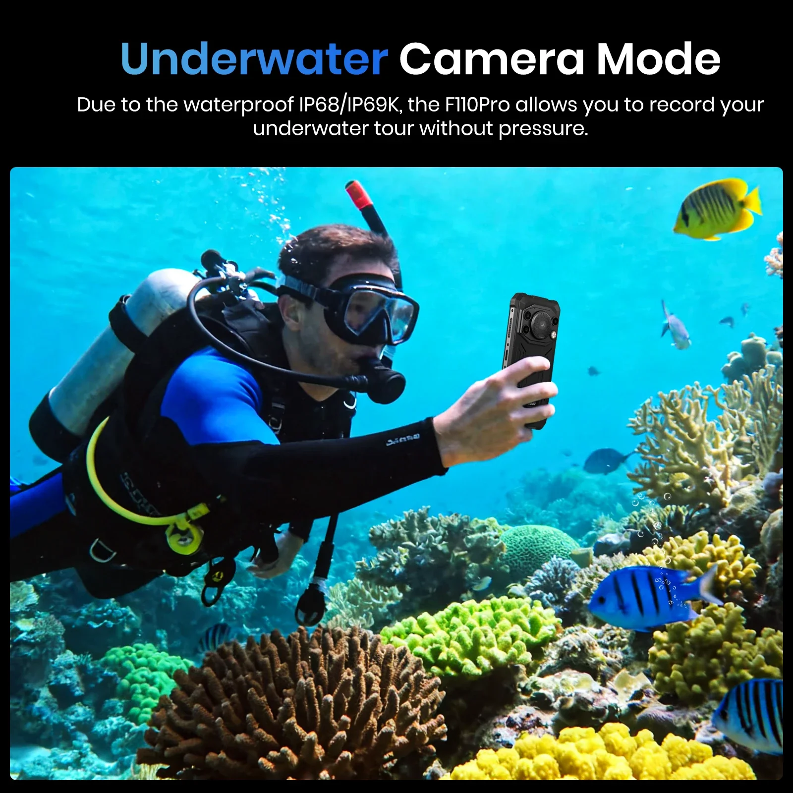 FOSSiBOT F110 Pro 128dB Speaker 6.745-inch 20+128GB MediaTek Dimensity 6300 50MP+8MP 10000mAh Android 15 5G Rugged Phone - Image 23