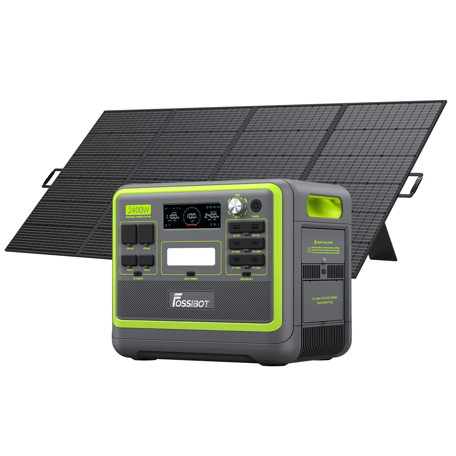 FOSSiBOT F2400 Solar Generator Kit - Image 3