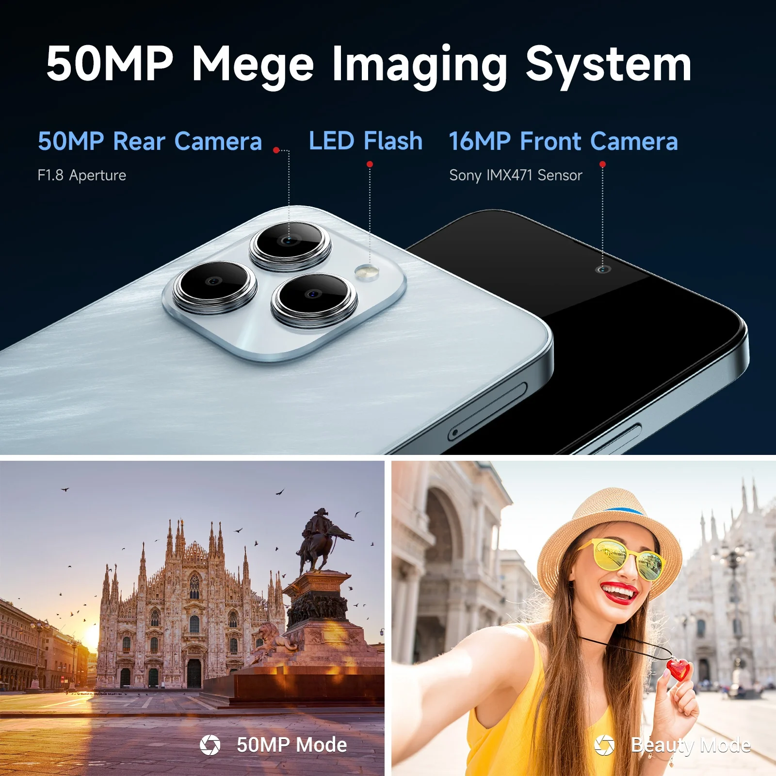 FOSSiBOT S2 6.72" FHD+ Display Helio G85 20GB+256GB 5000mAh Battery 50MP+16MP Camera Android 14 4G Smartphone - Image 6